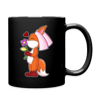 Mariage de fleurs de la Fox Bridal - Mug uni - noir - Droite