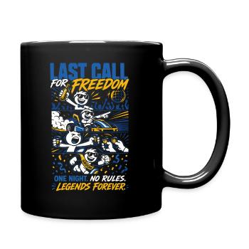 Last Call For Freedom Bachelor Party - Full Colour Mug - black - Right