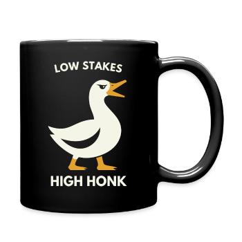 Low Stakes High Honk Duck Tee - Tasse einfarbig - Schwarz - Rechts