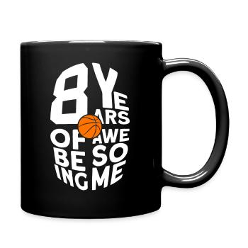 8 ANS À ÊTRE UN BASKET GÉNIAL 8E ANNIVERSAIRE - Mug uni - noir - Droite