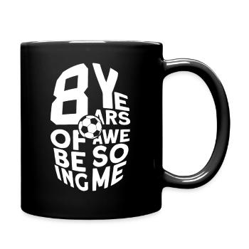 8 ANS DE FOOTBALL GÉNIAL 8E ANNIVERSAIRE - Mug uni - noir - Droite