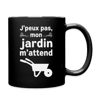 Jardinage Cadeau Humour Personnalisé - Mug uni - noir - Droite