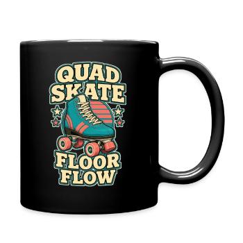 FLUX DE PLANCHER EN QUAD SKATE - Mug uni - noir - Droite
