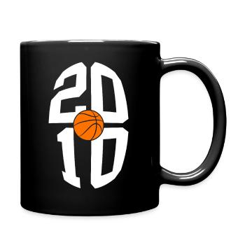 16E ANNIVERSAIRE DU BASKETBALL VINTAGE 2010 - Mug uni - noir - Droite