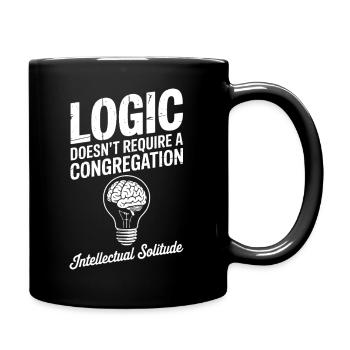 Logic Solitude Glühbirnen-Tee - Tasse einfarbig - Schwarz - Rechts