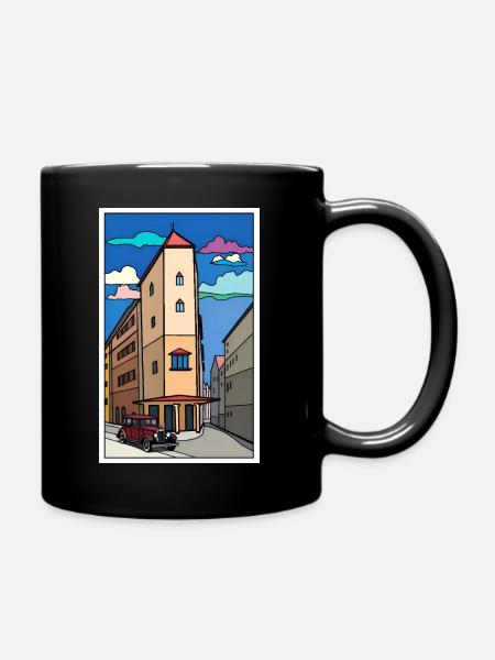 Tower Street Urban Vintage - Full Colour Mug - black