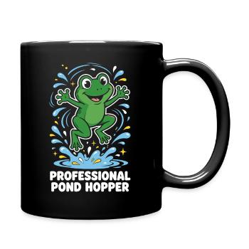 Grenouille professionnelle de sauteur d’étang - Mug uni - noir - Droite