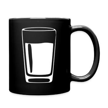 Glass Drinks Bar Gastronomy Gift - Full Colour Mug - black - Right