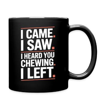 Bruits de mastication bruits de mastication bruits de claquement mastication mâchonnement - Mug uni - noir - Droite