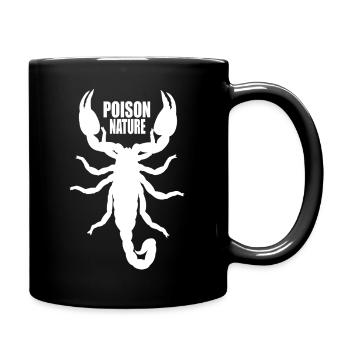 Gift-Natur: Skorpion - Tasse einfarbig - Schwarz - Rechts