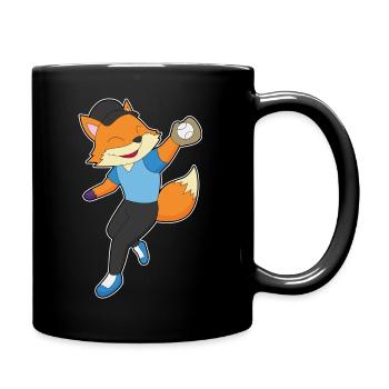 Fox Baseball Baseball Glove - Full Colour Mug - black - Right