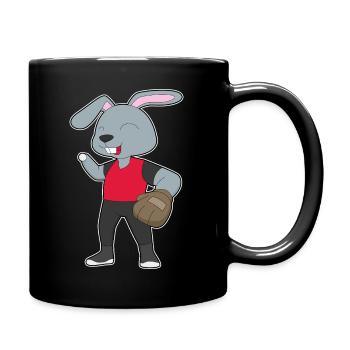 Bunny Baseball Baseball Glove - Full Colour Mug - black - Right