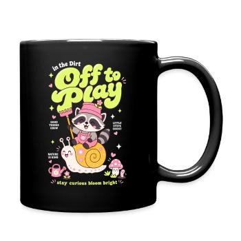 Urban Gardening Organic Gardening Off To Play - Full Colour Mug - black - Right