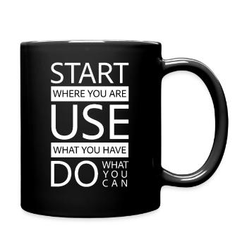 Do_what_you_can - Full Colour Mug - black - Right