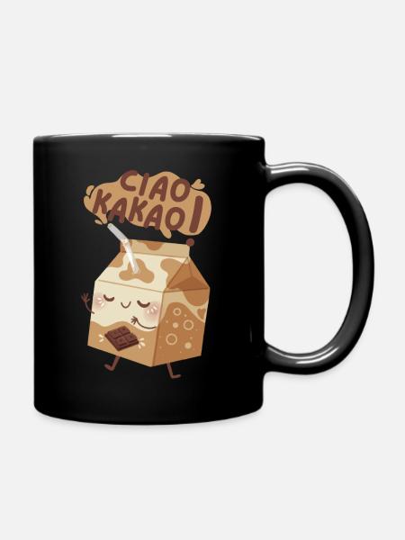 Ciao Kakao Kaba Milchkarton - Tasse einfarbig - Schwarz