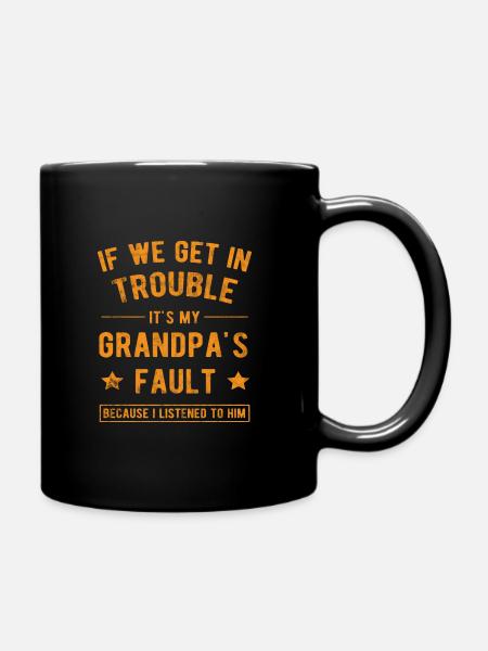 Grandfather - Full Colour Mug - black