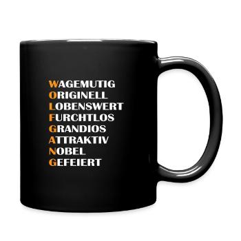 Wolfgang - Tasse einfarbig - Schwarz - Rechts