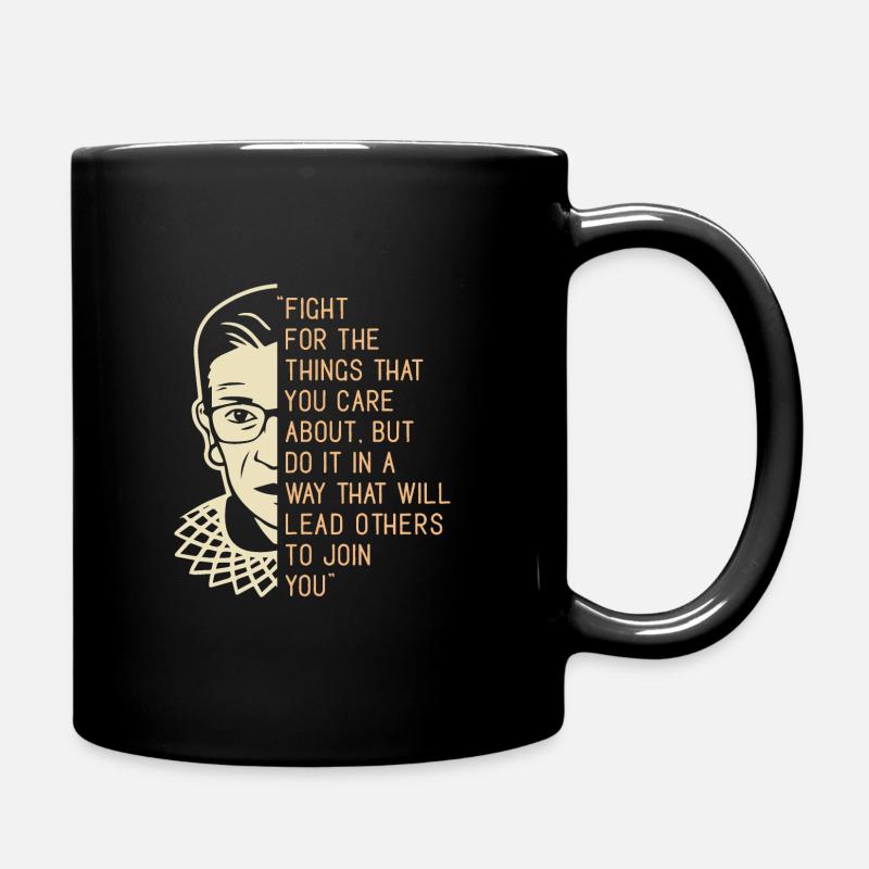 Ruth Bader Inspirational Quote - Full Colour Mug - black