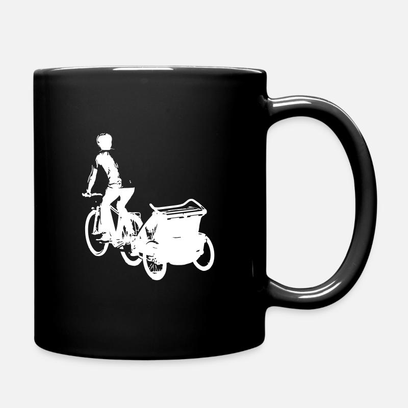 Vélo avec remorque - Mug uni - noir