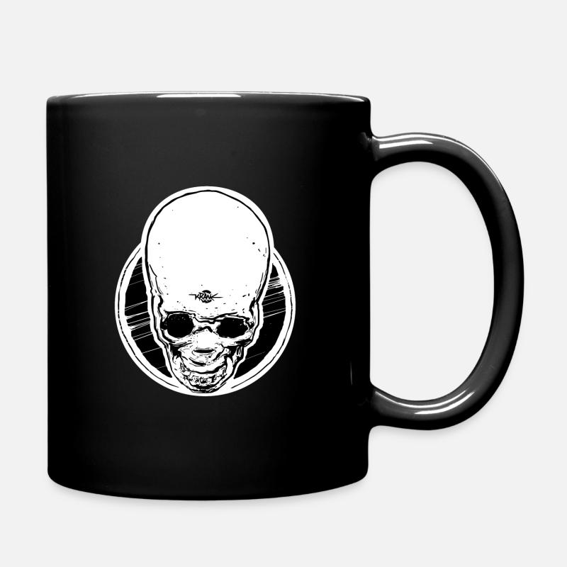 Top skull - skull diving - Full Colour Mug - black