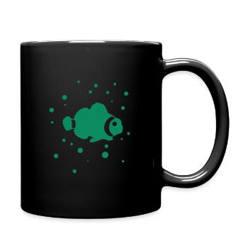Fisch - Aquarium - Meereswesen - Naturschutz - Tasse einfarbig - Schwarz - Rechts