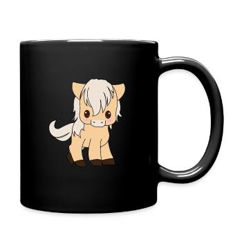 Mia the horse - Full Colour Mug - black - Right