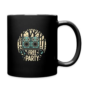 Free Party 2 - Mug uni - noir - Droite