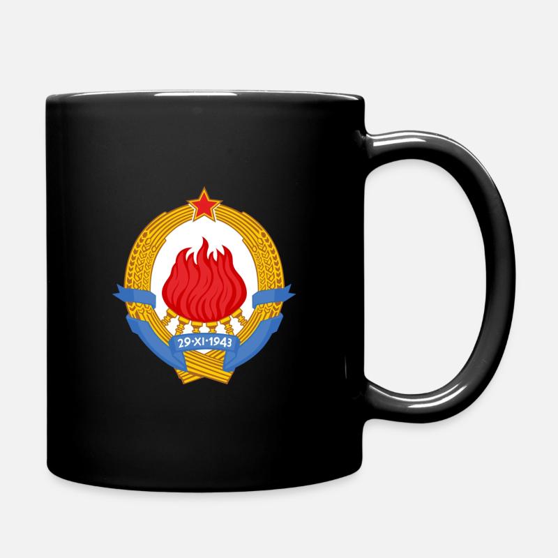 SFRJ Wappen - Tasse einfarbig - Schwarz
