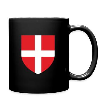 Wappen Haute-Savoie - Tasse einfarbig - Schwarz - Rechts