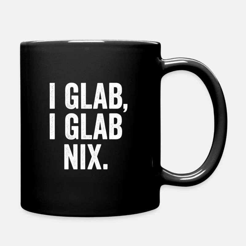 I GLAB I GLAB NIX Conception typographique - Mug uni - noir