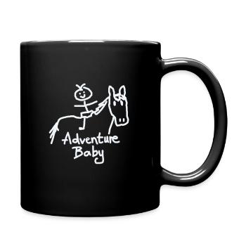 cheval blanc de chéri d’aventure - Mug uni - noir - Droite