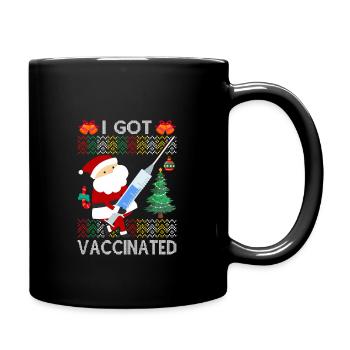 J’ai été vacciné Chandail de Noël Santa Klaus - Mug uni - noir - Droite