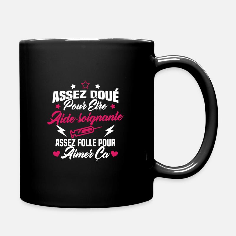 Assez doué pour être aide-soignante assez folle - Mug uni - noir