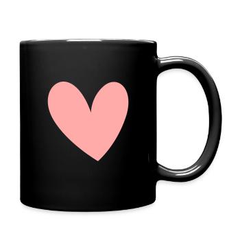 Cœur - Mug uni - noir - Droite