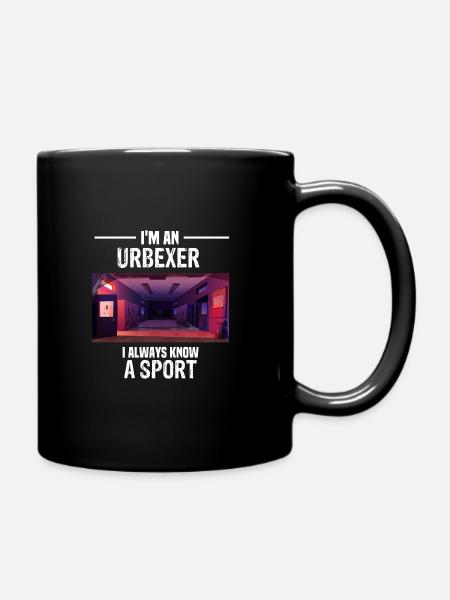 Urban Exploration Funny Urbex Urbexing - Full Colour Mug - black