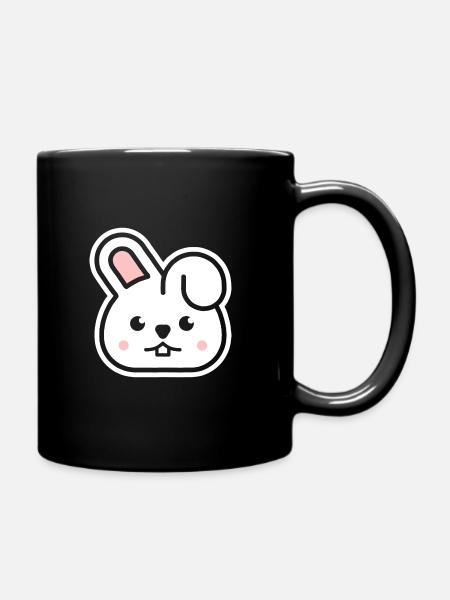 Lapin - animaux mignon pour enfants - Noir - Mug uni - noir
