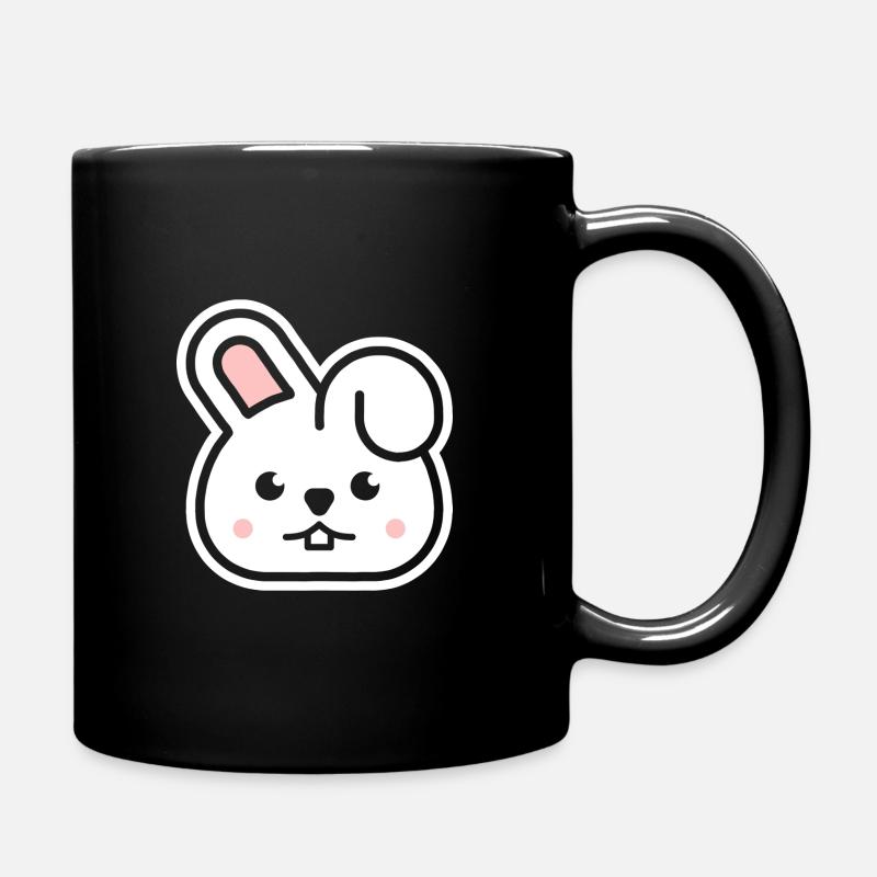 Lapin - animaux mignon pour enfants - Noir - Mug uni - noir