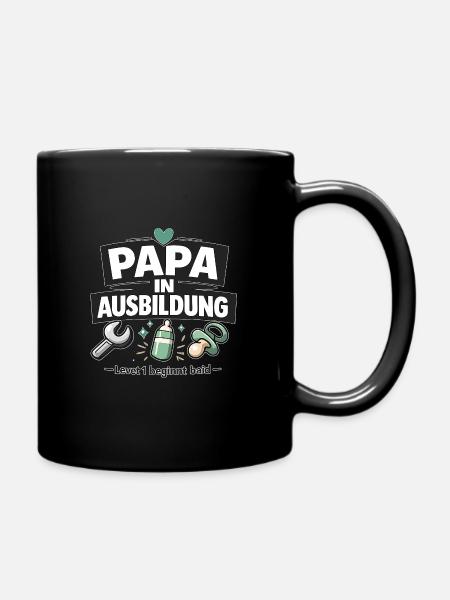 Dad in Training Level 1 - Full Colour Mug - black