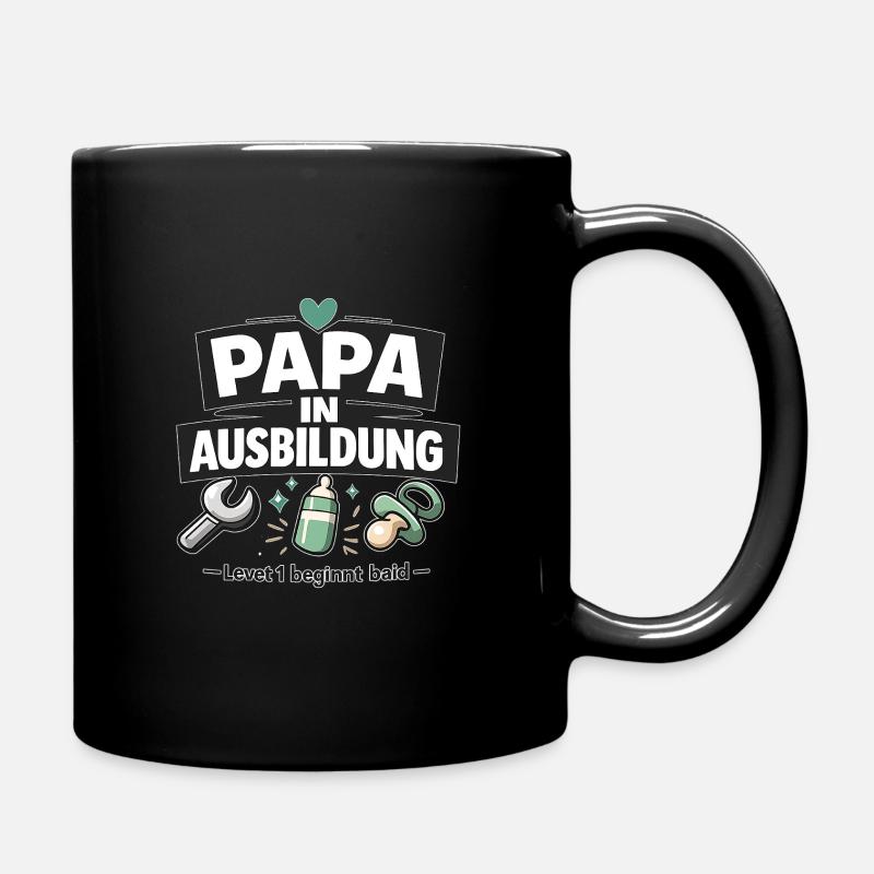 Dad in Training Level 1 - Full Colour Mug - black