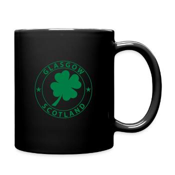 Glasgow Shamrock - Tasse einfarbig - Schwarz - Rechts
