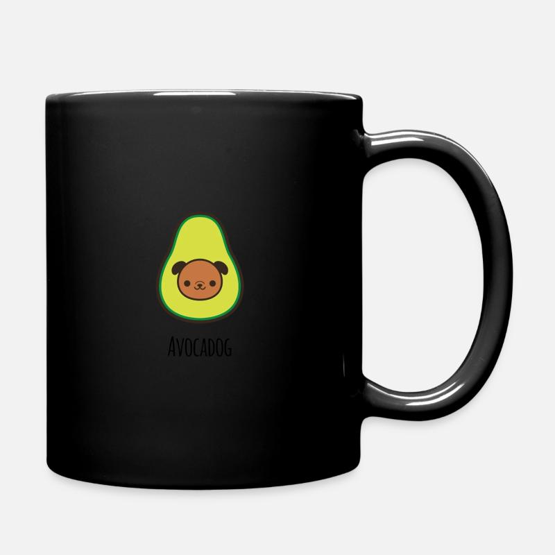Avocadog - Tasse einfarbig - Schwarz