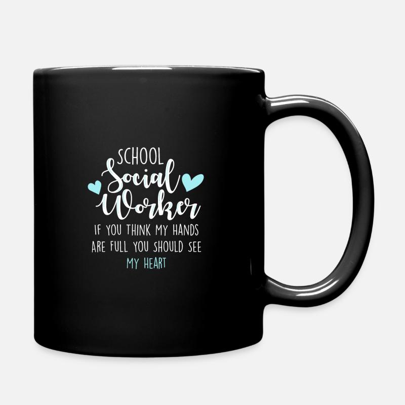Travailleur social scolaire - Mug uni - noir