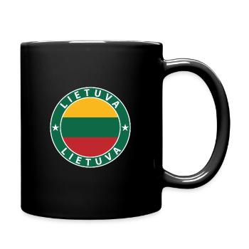 Lithuania - Full Colour Mug - black - Right