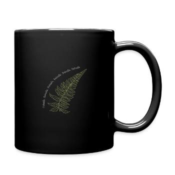 Farn zweifarbig filigran inhale exhale - Tasse einfarbig - Schwarz - Rechts