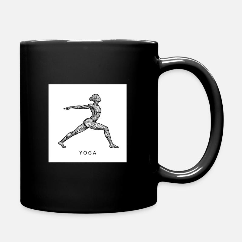 Yoga - Tasse einfarbig - Schwarz