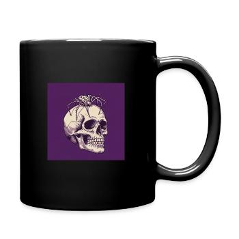 Skull and Spider – Dark Elegance of Death - Full Colour Mug - black - Right