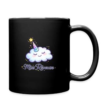 Miss rêveuse - Mug uni - noir - Droite