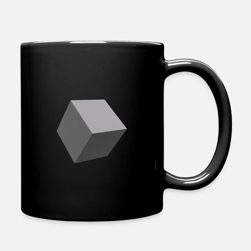cube - Mug uni - noir