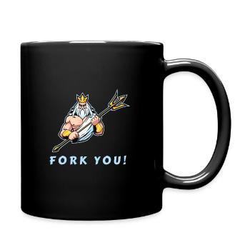 Fork You / Fuck You - Mug uni - noir - Droite