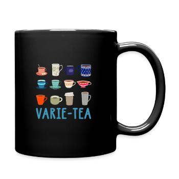Varie-Tea Graphic Tea Drinker Cup Of Tea Brewing T - Tasse einfarbig - Schwarz - Rechts